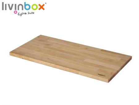 Mặt bàn bằng gỗ cho Thùng chứa nhựa có thể gập lại 45L