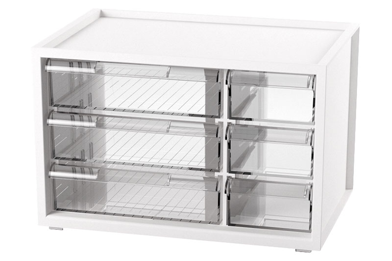 Organizador de escritorio con 6 cajones surtidos | Soluciones de