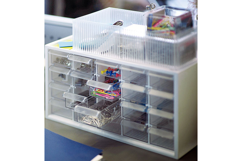 Organizador de escritorio con 20 cajones a juego | Soluciones de