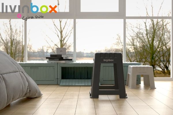 Stapelbarer Tritthocker | Aufbewahrungslösungen aus Kunststoff | SHUTER