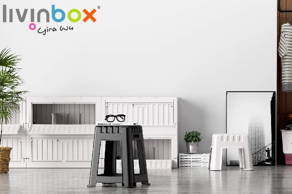 Stapelbarer Tritthocker | Aufbewahrungslösungen aus Kunststoff | SHUTER