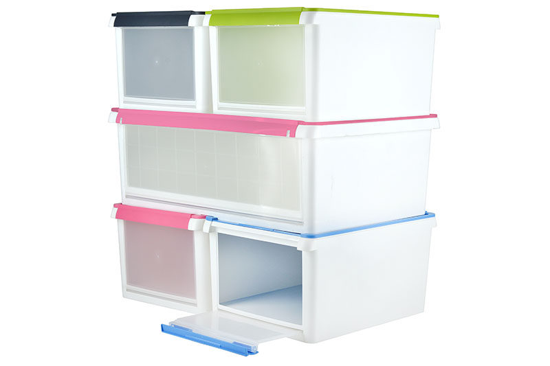 Dropdown Door Storage Box 13 Liter Volume Plastic Storage