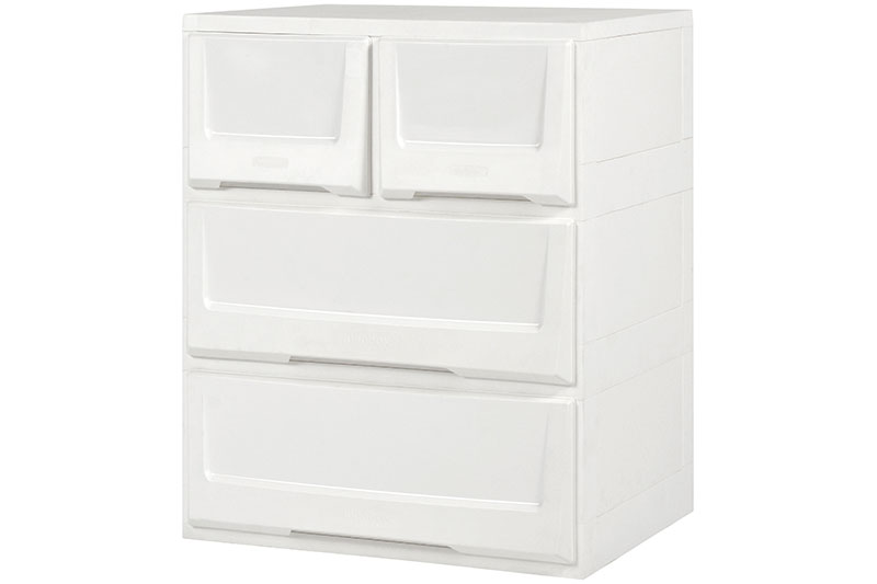 FlatPack Dresser with 4 Assorted Drawers 2 Large Drawers, 2 Small