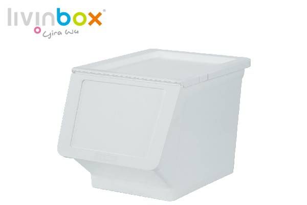 Stapelbarer Vorratsbehälter mit breiterer Öffnung, 23L