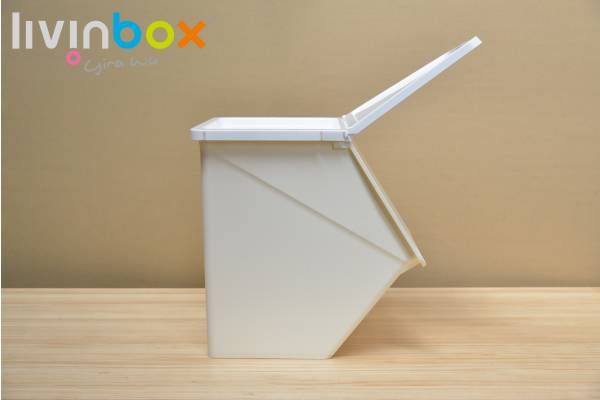 Stackable storage bin with wider mouth, 38L | Plastic Storage Solutions