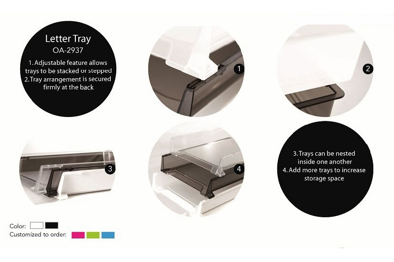 Stapeln & Verschachteln von Briefablagen | Aufbewahrungslösungen aus
