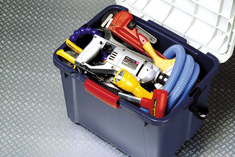 Cofre de almacenamiento rígido con cerradura - Volumen de 36 litros