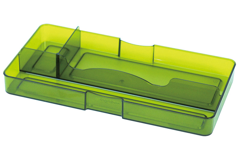 Desk Drawer Tidy with 3 Compartments Plastic Storage Solutions SHUTER