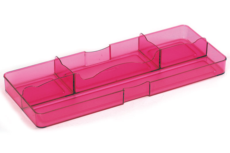 Desk Drawer Tidy with Large Front and 4 Compartments Plastic Storage Solutions SHUTER