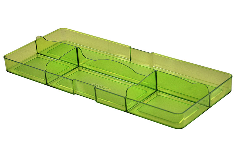 Desk Drawer Tidy with Large Back and 4 Compartments Plastic Storage