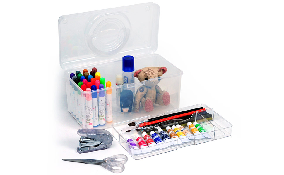 Caja organizadora portátil para manualidades, 3 litros | Soluciones de