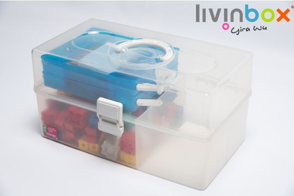 Tragbare Bastel-Organizer-Box, 10 Liter | Aufbewahrungslösungen aus