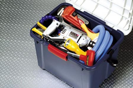 Cofre de almacenamiento rígido con cerradura - Volumen de 36 litros