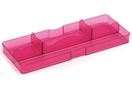 Desk Drawer Tidy with Large Front and 4 Compartments | Plastic Storage ...