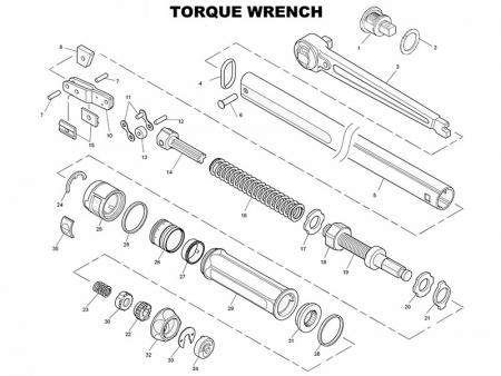 The BOM of a torque wrench