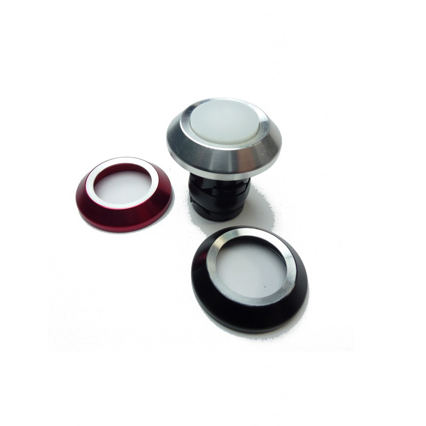 reflective bar end plugs