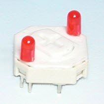 Interrupteur à clé - deux LED