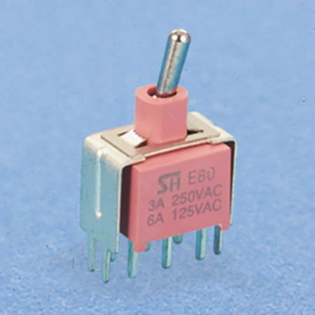 Sealed Toggle Switch V-bracket DPDT - Toggle Switches (NE8011-S20/S25)