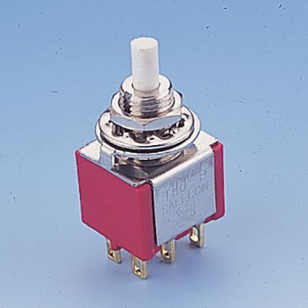 Miniatur-Drucktastenschalter DPDT - Drucktastenschalter (P8702)