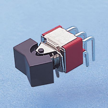 Miniatur-Wippschalter, rechtwinklig, DPDT - Wippschalter (R8017P)