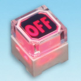 Illuminated Tact Switch - two LED - Tact Switches (SPL-10-2 Dual color LED)