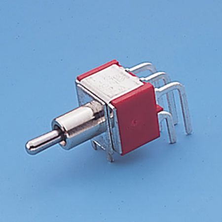 Miniatur-Kippschalter rechtwinklig DPDT - Kippschalter (T8021)