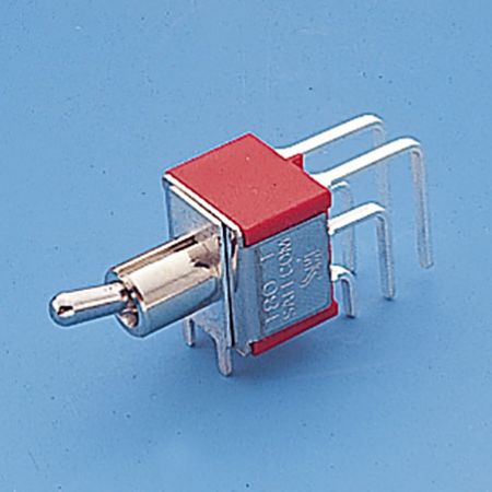 Miniatur-Kippschalter Vert. rechter Winkel DP - Kippschalter (T8021L)