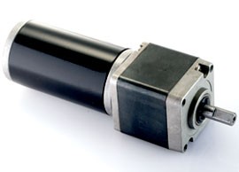 DC gear motors with high loading torque for electric applications