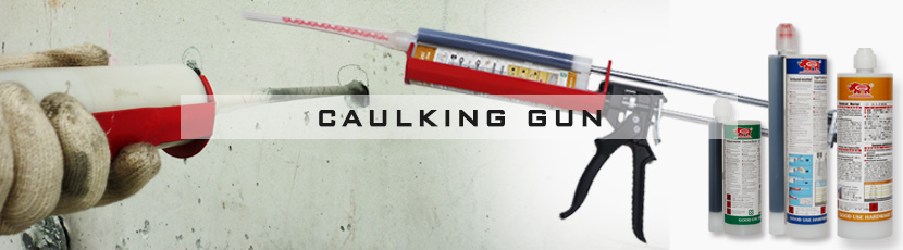 Dual cartridge caulking gun