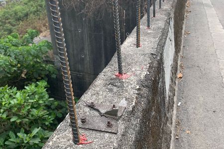 Chemical anchor resin for rebar to increase wall height