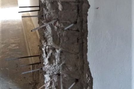 Reforço de vergalhões com ancoragem química para renovação de colunas de vigas