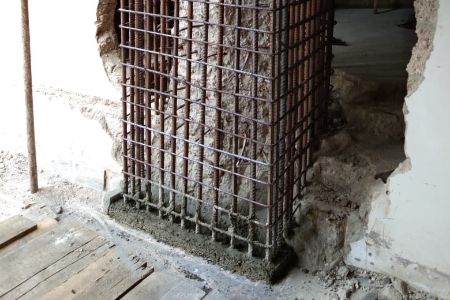 Chemická kotva pro zpevňování betonových sloupů