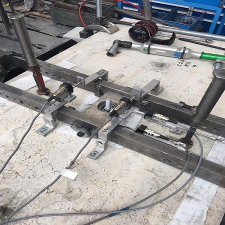 Concrete anchor epoxy tensile strength test