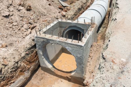 Drainage connection and strengthening
