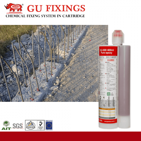 Epoxy rebaring for structure extension