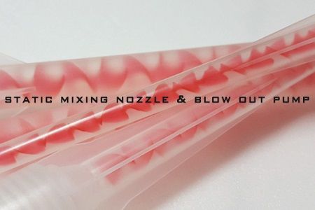 Pencampuran Nozzle dan Alat Pembersih Lubang Bor - Nosel mixer untuk resin dan pompa tiup