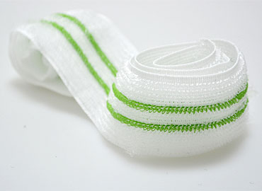 Knitted Loop Tape - Soft and stretchable loop, can engage with hook fasteners.