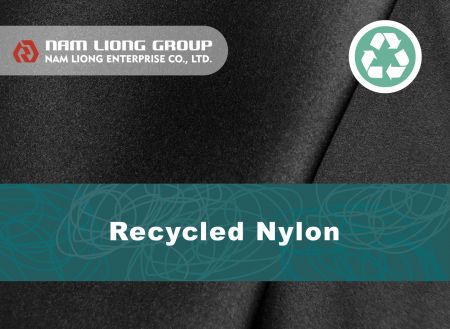 Vải Nylon tái chế cán mỏng - Vải Nylon tái chế được ép với miếng bọt biển cao su.