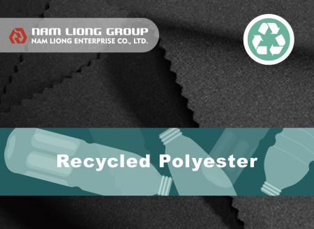 Vải polyester tái chế cán mỏng - Vải polyester tái chế nhiều lớp với miếng bọt biển cao su.