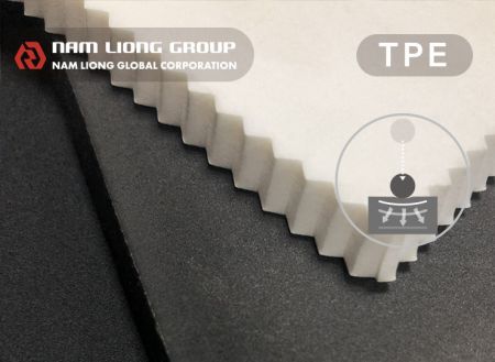 TPE熱可塑性吸震海綿 - TPE熱可塑性吸震海綿具有獨特吸震技術使得此材具有低回彈的特性。