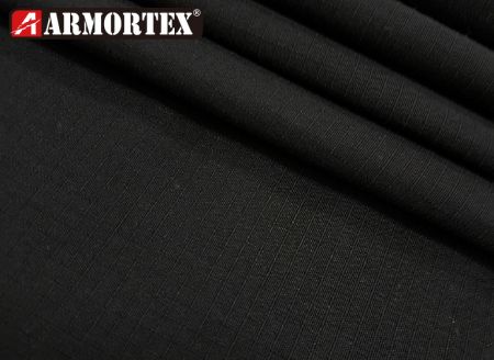 杜邦100% Nomex®格子紋梭織防火布 - NE-1492 黑色梭織防火布