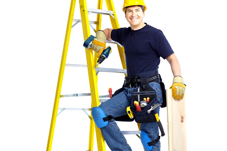 Perbaikan rumah: bantalan lutut, sarung tangan kerja, dan perlengkapan keselamatan lainnya