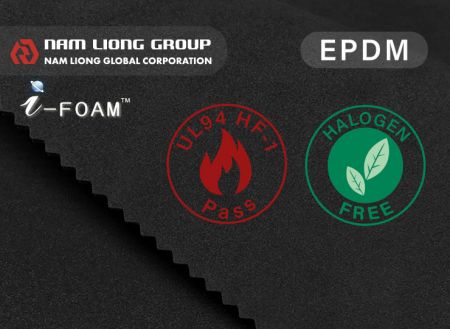 Bọt EPDM chống cháy UL94 HBF - EPDM Foam phù hợp với tiêu chuẩn chống cháy UL94 HBF.