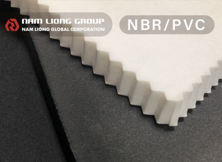 NBR / PVC橡塑海綿 - NBR/PVC發泡材料為一閉孔式結構之橡塑膠發泡海綿，具有高浮力及耐油性佳等性。