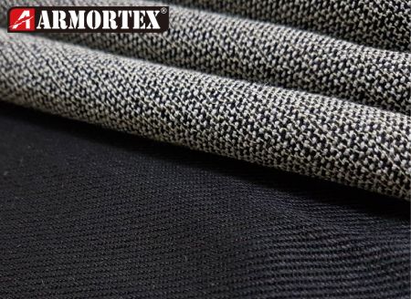 Tissu résistant à l'abrasion en polyester et nylon noir tissé