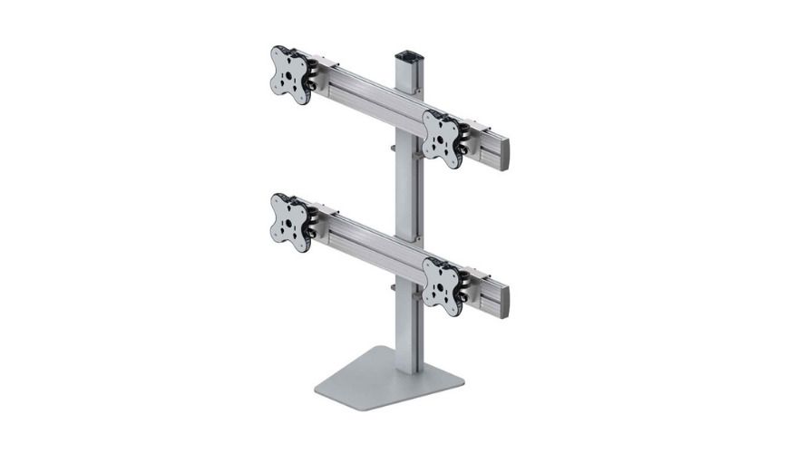 Four Monitor Arms