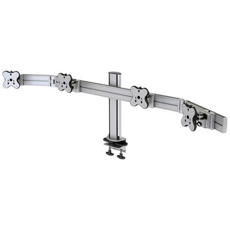 Four Monitor Arm - Clamp or Grommet Mount