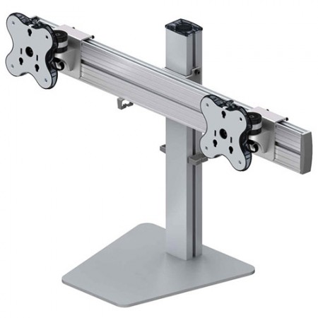 Dual Monitor Arm - Free Standing Type with 1 Layer - Dual Monitor Arm EGFS-4520