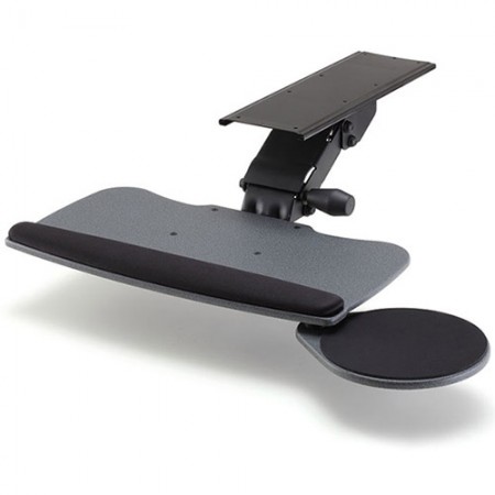 Keyboard Tray (non-knob mechanism) - with Round Mouse Tray - EGK-800 Keyboard Tray