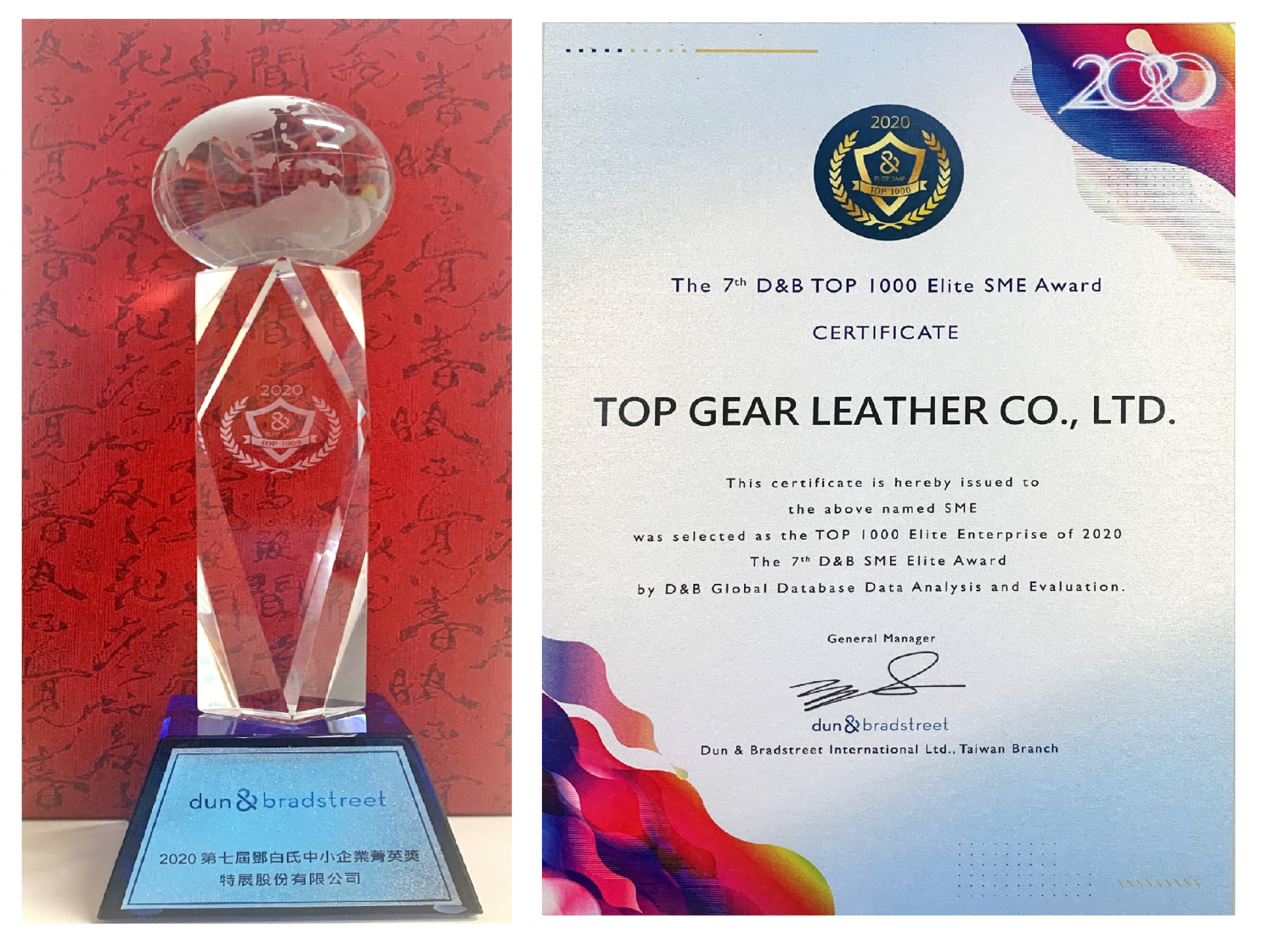 2020 Dun Bradstreet Elite Top1000台湾 Top Gear Tgのニュースとイベント Top Gear Leather Co Ltd